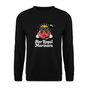 Son design Royal Marinara - Sweat-shirt Unisexe - noir - Devant - Alina (178cm) & Michal (187cm)