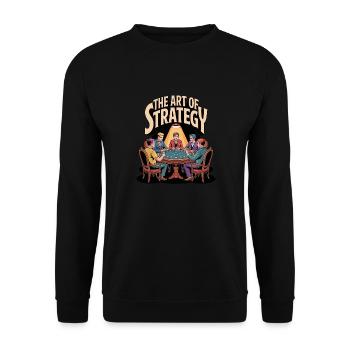The Art of Strategy Design - Unisex Pullover - Schwarz - Vorne - Alina (178cm) & Michal (187cm)