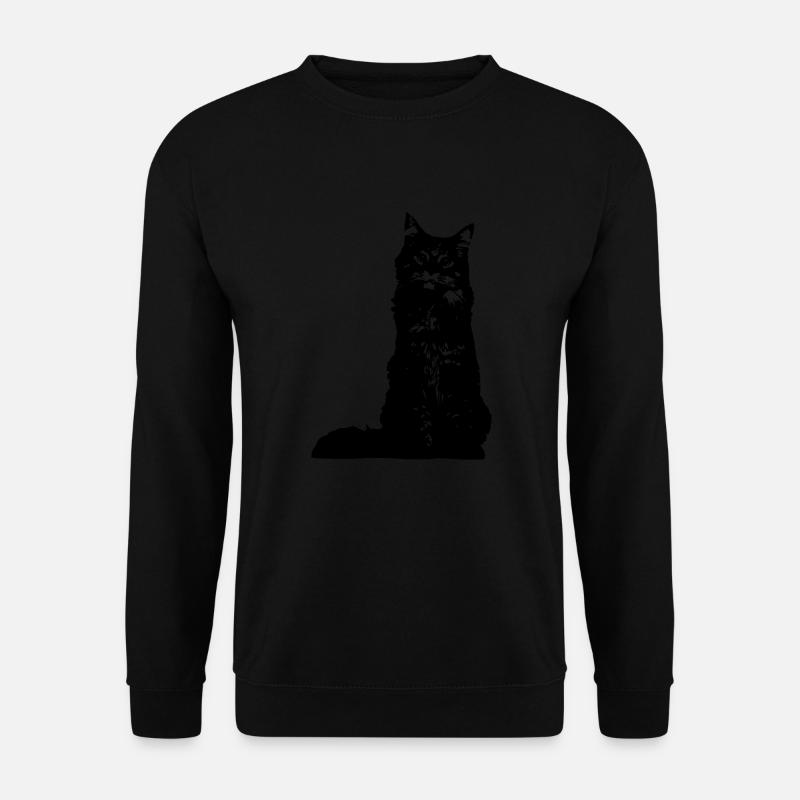 chat - Sweat-shirt Unisexe - noir