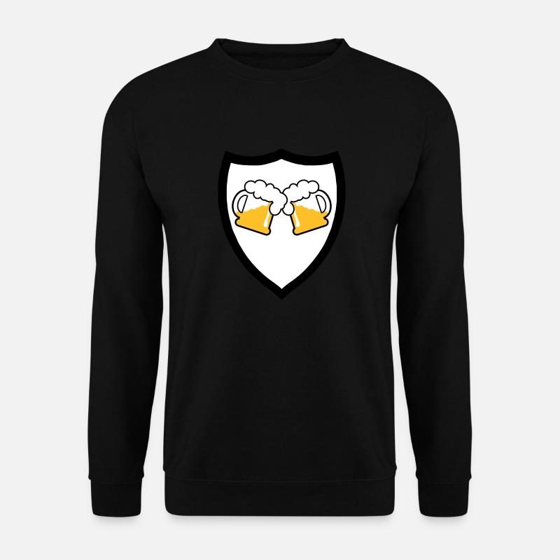 Bier Emblem 3c - Unisex Pullover - Schwarz