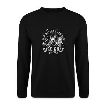 Disc Golf Dicton - Disc Golfing Ultimate Frisbee - Sweat-shirt Unisexe - noir - Devant - Alina (178cm) & Michal (187cm)