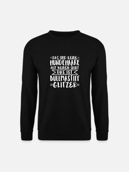 Das ist Bullmastiff Glitzer - Unisex Pullover - Schwarz