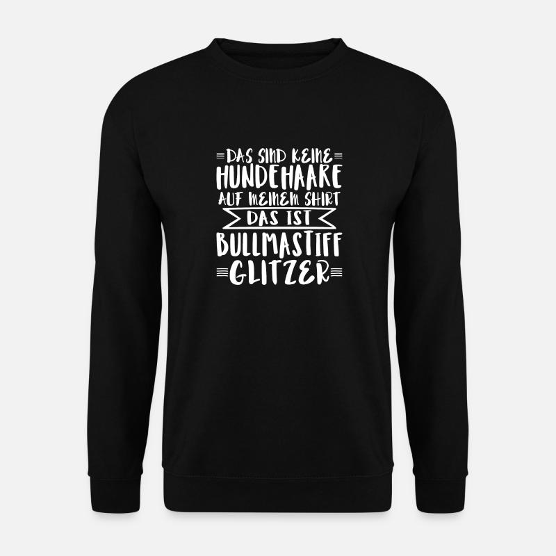 Das ist Bullmastiff Glitzer - Unisex Pullover - Schwarz
