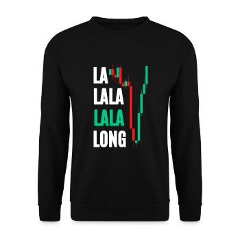 Long Trade - Unisex Sweatshirt - black - Front - Alina (178cm) & Michal (187cm)