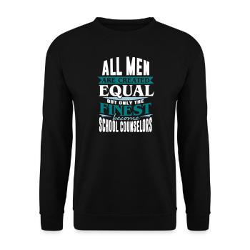 Scolarisation conseiller pédagogique de l'étudiant - Sweat-shirt Unisexe - noir - Devant - Alina (178cm) & Michal (187cm)