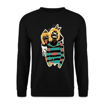 PARADIES - Unisex Pullover - Schwarz - Vorne - Alina (178cm) & Michal (187cm)
