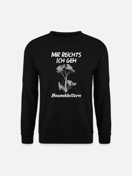 Baumklettern Arborist Baumkletterer Geschenk - Unisex Pullover - Schwarz