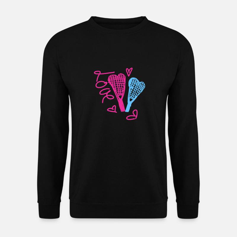 Tennis, love, illustration - Unisex Pullover - Schwarz