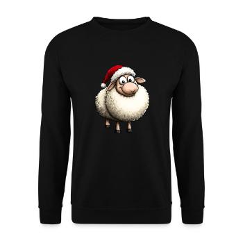 Noël des moutons - Sweat-shirt Unisexe - noir - Devant - Alina (178cm) & Michal (187cm)
