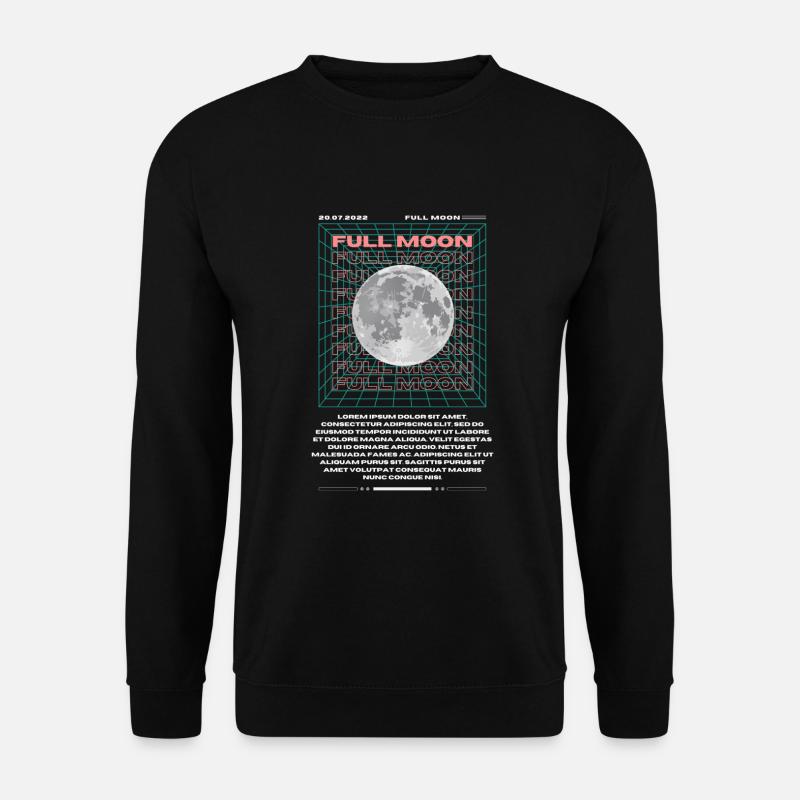 Moon Design - Unisex Pullover - Schwarz