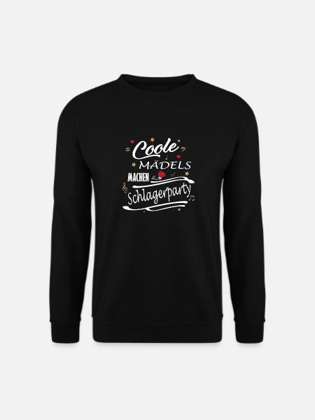 Schlagerparty Schlager Volksmusik Feiern Party - Unisex Pullover - Schwarz