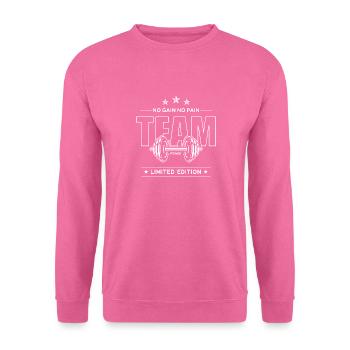 NO GAIN NO PAIN - Unisex Pullover - Pink - Vorne