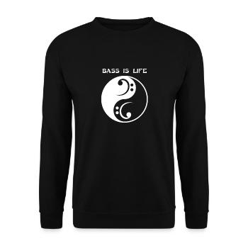 Bass guitar bass guitar bass guitarist gift - Unisex Sweatshirt - black - Front - Alina (178cm) & Michal (187cm)