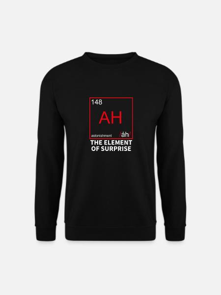 Chemisch element voor verrassing - verrassing - Uniseks sweater - zwart
