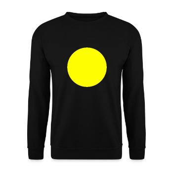 Circle yellow - Unisex Sweatshirt - black - Front - Alina (178cm) & Michal (187cm)