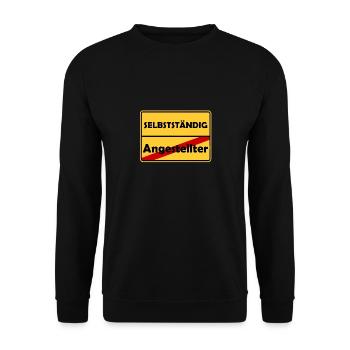 Glückwunsch zur Selbstständigkeit! - Unisex Pullover - Schwarz - Vorne - Alina (178cm) & Michal (187cm)