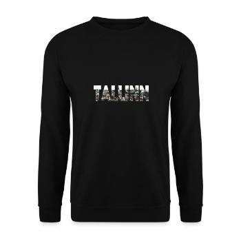 Ville Vieille Ville Tallinn Estonie Ville Photoart - Sweat-shirt Unisexe - noir - Devant - Alina (178cm) & Michal (187cm)