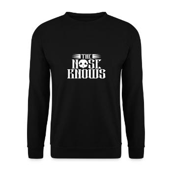 The Nose Knows - Unisex Sweatshirt - black - Front - Alina (178cm) & Michal (187cm)