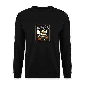 the bee guy - Unisex Pullover - Schwarz - Vorne - Alina (178cm) & Michal (187cm)