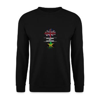 British grown - Unisex Sweatshirt - black - Front - Alina (178cm) & Michal (187cm)
