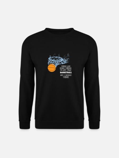 Basketball Sport Shirt - lustiger Spruch hobby - Unisex Pullover - Schwarz