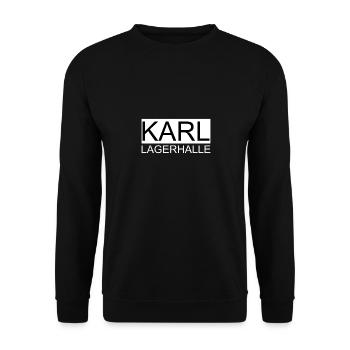 Karl Lagerhalle - Funny Shirt - Unisex Pullover - Schwarz - Vorne - Alina (178cm) & Michal (187cm)