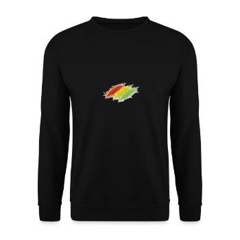 Rasta Scratches - Unisex Sweatshirt - black - Front - Alina (178cm) & Michal (187cm)