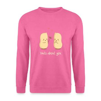 Nuts About You-Liebe-Valentinstag Geschenk Paare - Unisex Pullover - Pink - Vorne