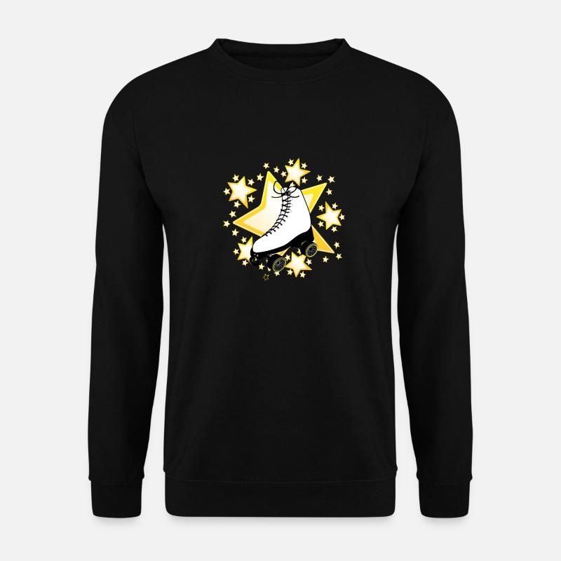Rollkunstlauf Star gelb - Unisex Pullover - Schwarz