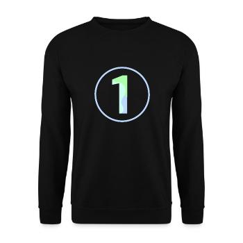 Pastel "One" 1- ApriNoeScor - Unisex Sweatshirt - black - Front - Alina (178cm) & Michal (187cm)