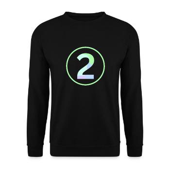 Pastel "Two" 2 - ApriNoeScor - Unisex Sweatshirt - black - Front - Alina (178cm) & Michal (187cm)