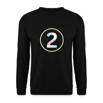 Pastel "Two" 2 - ApriNoeScor - Unisex Sweatshirt - black - Front - Alina (178cm) & Michal (187cm)