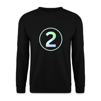 Pastel "Two" 2 - ApriNoeScor - Unisex Sweatshirt - black - Front - Alina (178cm) & Michal (187cm)