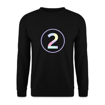Pastel "Two" 2 - ApriNoeScor - Unisex Sweatshirt - black - Front - Alina (178cm) & Michal (187cm)