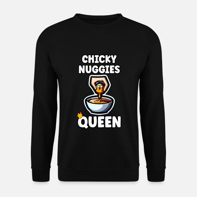 Chicken Nuggets Nug Life Quote - Unisex Sweatshirt - black