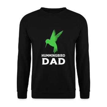 Hummingbird - Unisex Sweatshirt - black - Front - Alina (178cm) & Michal (187cm)
