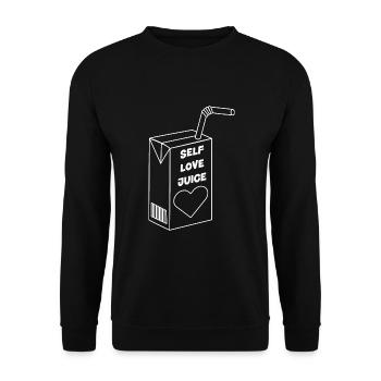 Even Love Juice - Unisex Sweatshirt - black - Front - Alina (178cm) & Michal (187cm)