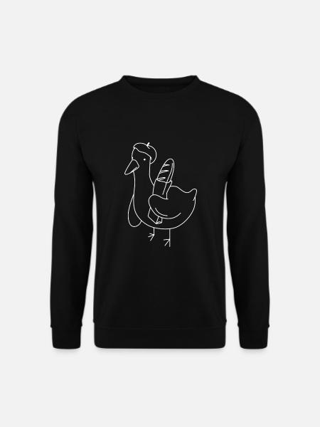 Baguette Duck - Unisex Sweatshirt - black