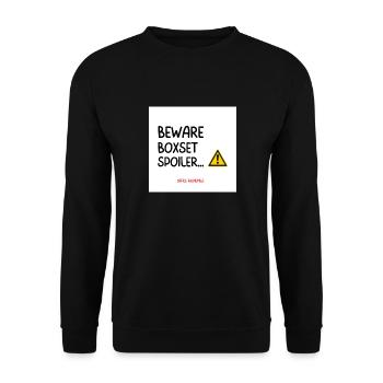 Boxset Spoiler - Unisex Sweatshirt - black - Front - Alina (178cm) & Michal (187cm)