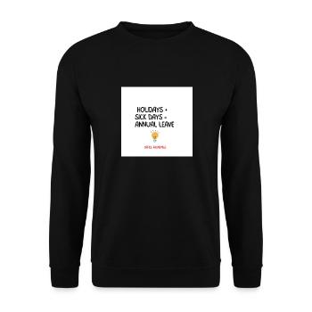SICK DAYS - Unisex Sweatshirt - black - Front - Alina (178cm) & Michal (187cm)