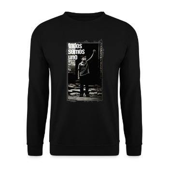 Todos Somos Uno - Unisex Sweatshirt - black - Front - Alina (178cm) & Michal (187cm)