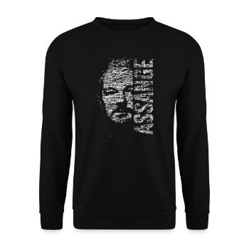 Assange - Unisex Sweatshirt - black - Front - Alina (178cm) & Michal (187cm)