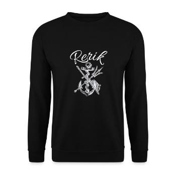 Baltic Sea Resort Rerik Anker Rowing Trident Maritim - Unisex Sweatshirt - black - Front - Alina (178cm) & Michal (187cm)