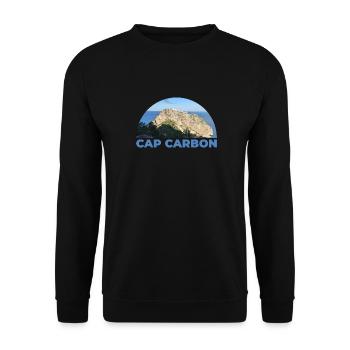 Cap Carbon nach Béjaia - Unisex Pullover - Schwarz - Vorne - Alina (178cm) & Michal (187cm)