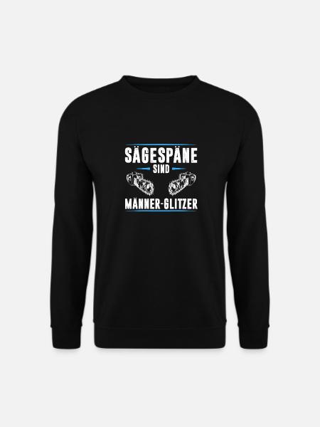 SÄGESPÄNE SIND MÄNNER GLITZER - Unisex Pullover - Schwarz
