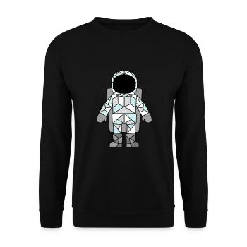ASTRONAUT - Unisex Sweatshirt - black - Front - Alina (178cm) & Michal (187cm)