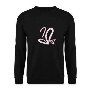 I love you - Unisex Pullover - Schwarz - Vorne - Alina (178cm) & Michal (187cm)