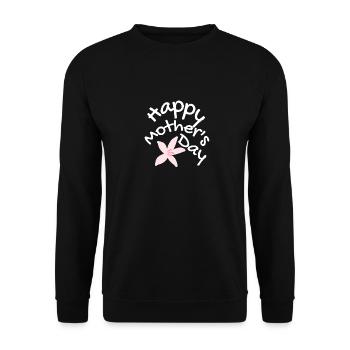 Happy mother's day - Unisex Pullover - Schwarz - Vorne - Alina (178cm) & Michal (187cm)