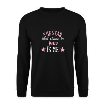 Queens are born in june - Unisex Sweatshirt - black - Front - Alina (178cm) & Michal (187cm)