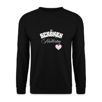 schönen Muttertag - Unisex Pullover - Schwarz - Vorne - Alina (178cm) & Michal (187cm)